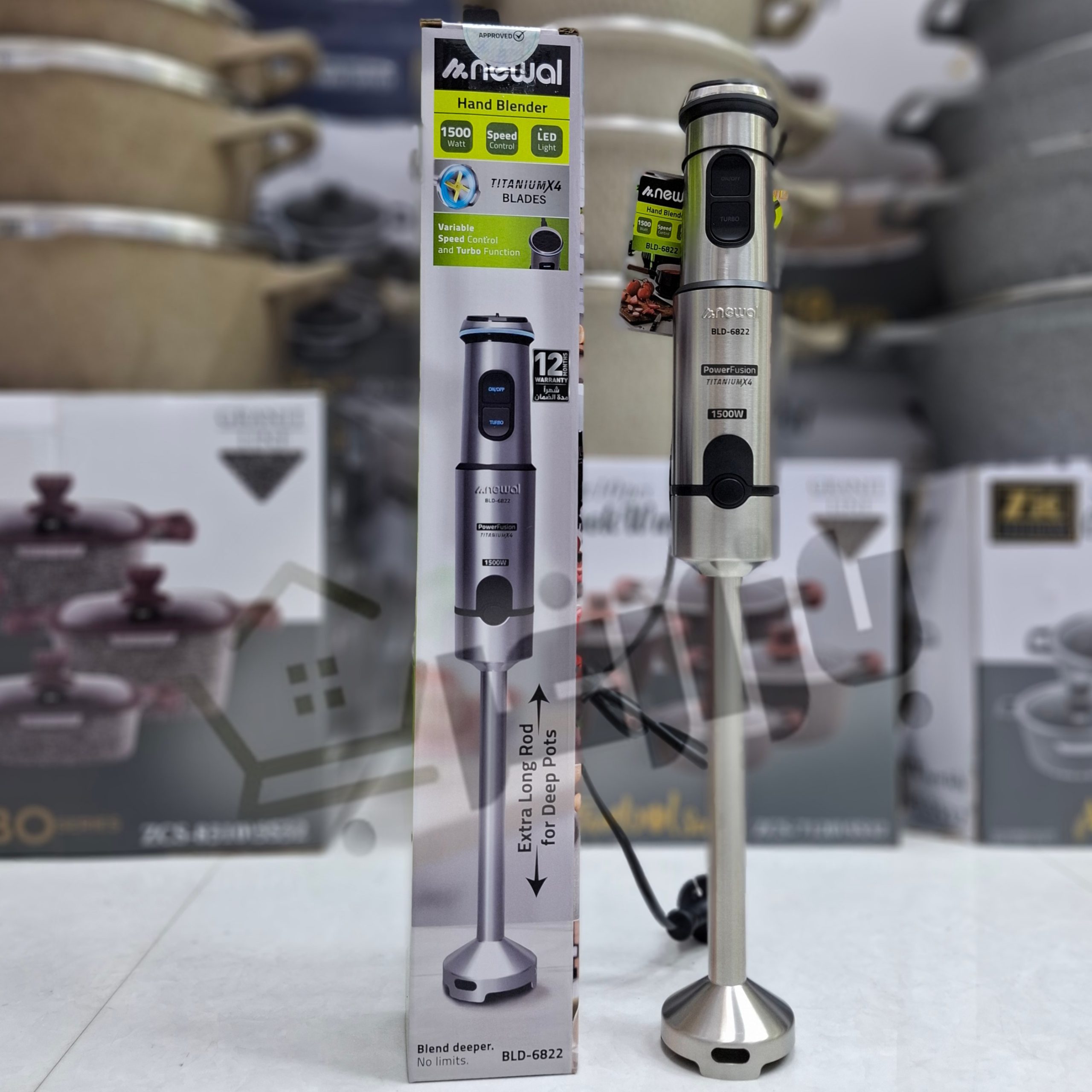 گوشکوب استیل تک کاره نوال مدل BLD-6822 — تصویر ۲