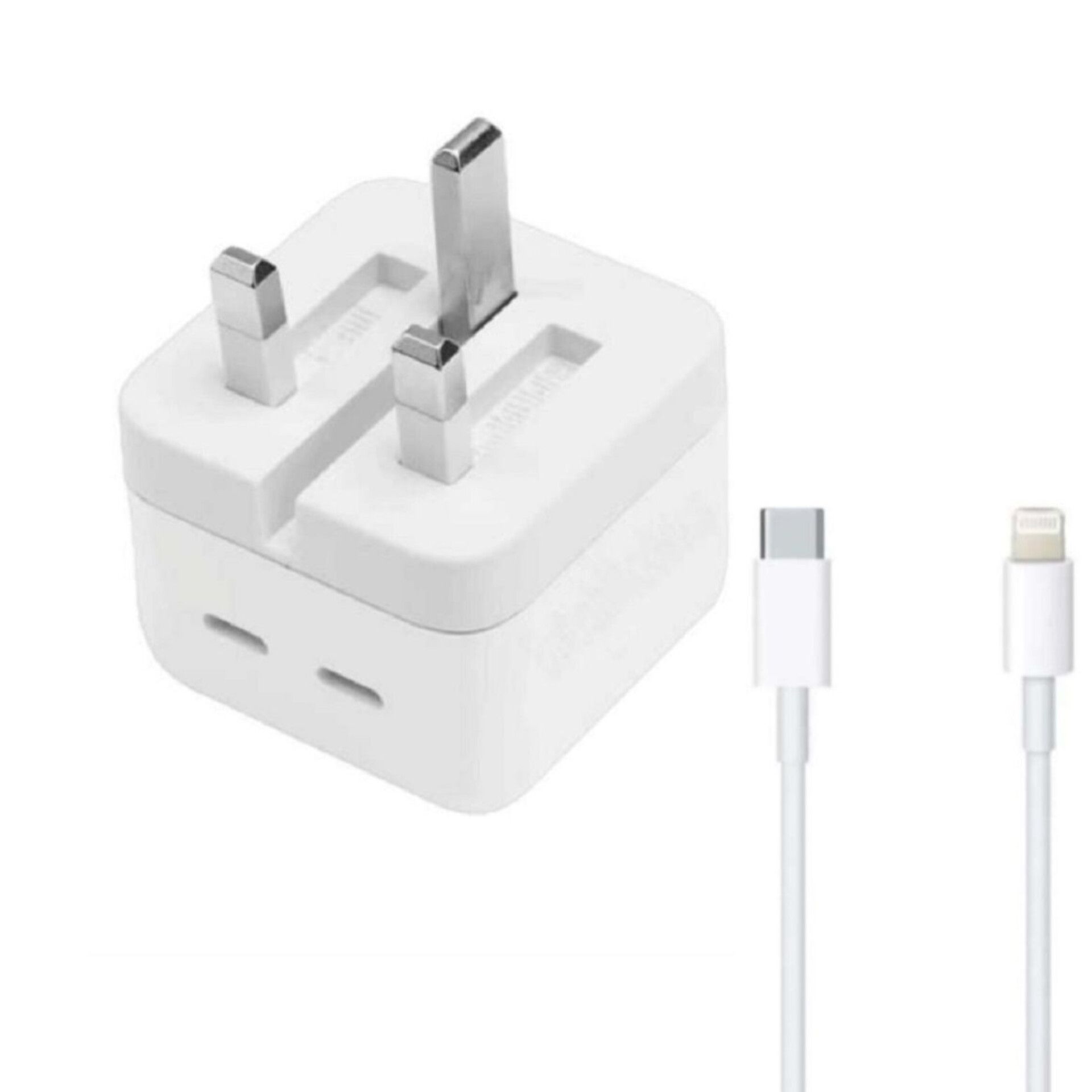 شارژر آیفون دو پورت توان iP 50W/35W