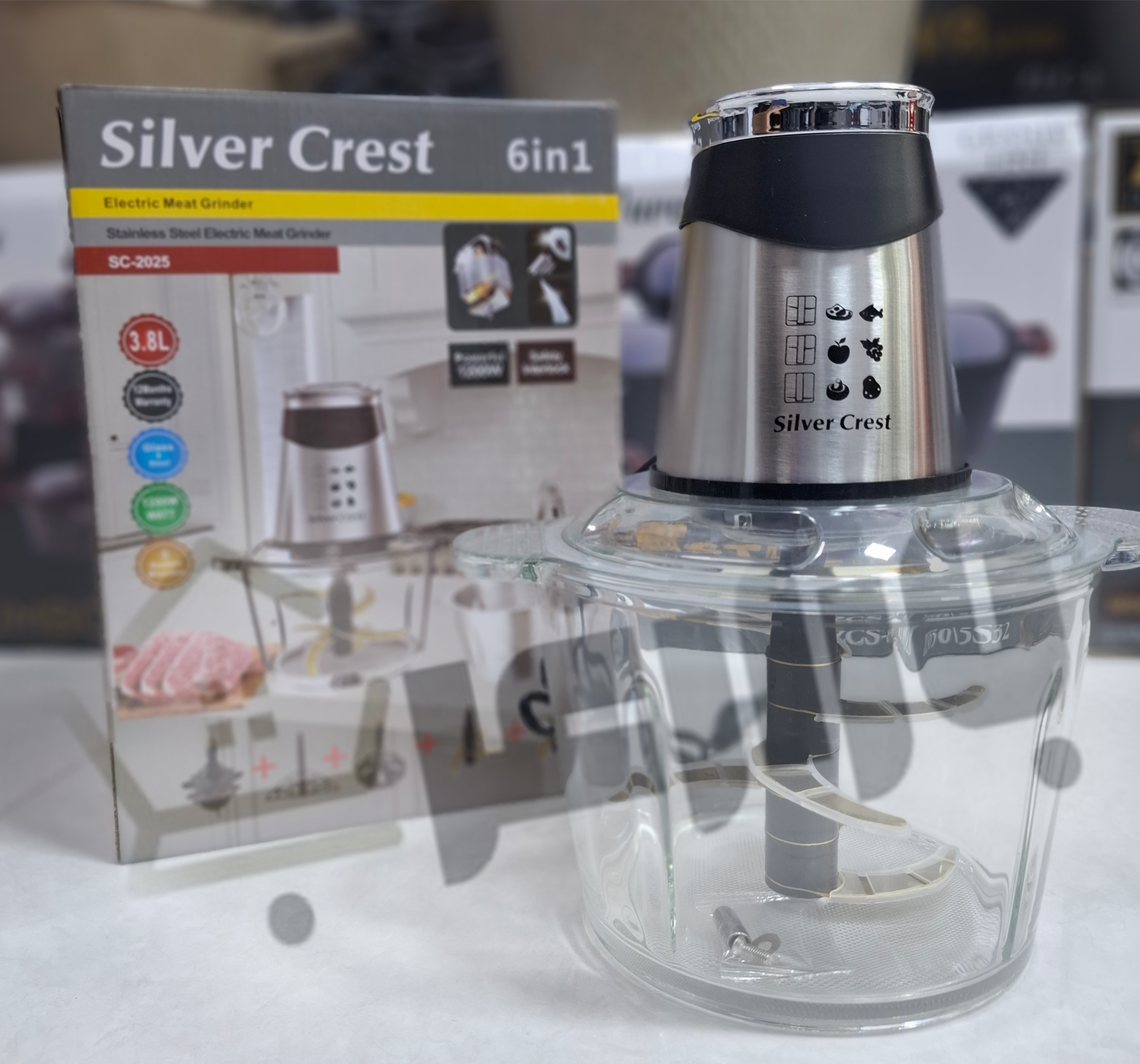 خردکن دوکاسه 6 کاره سیلورکرست (فروش ویژه)مدل SC-2025 — تصویر ۲