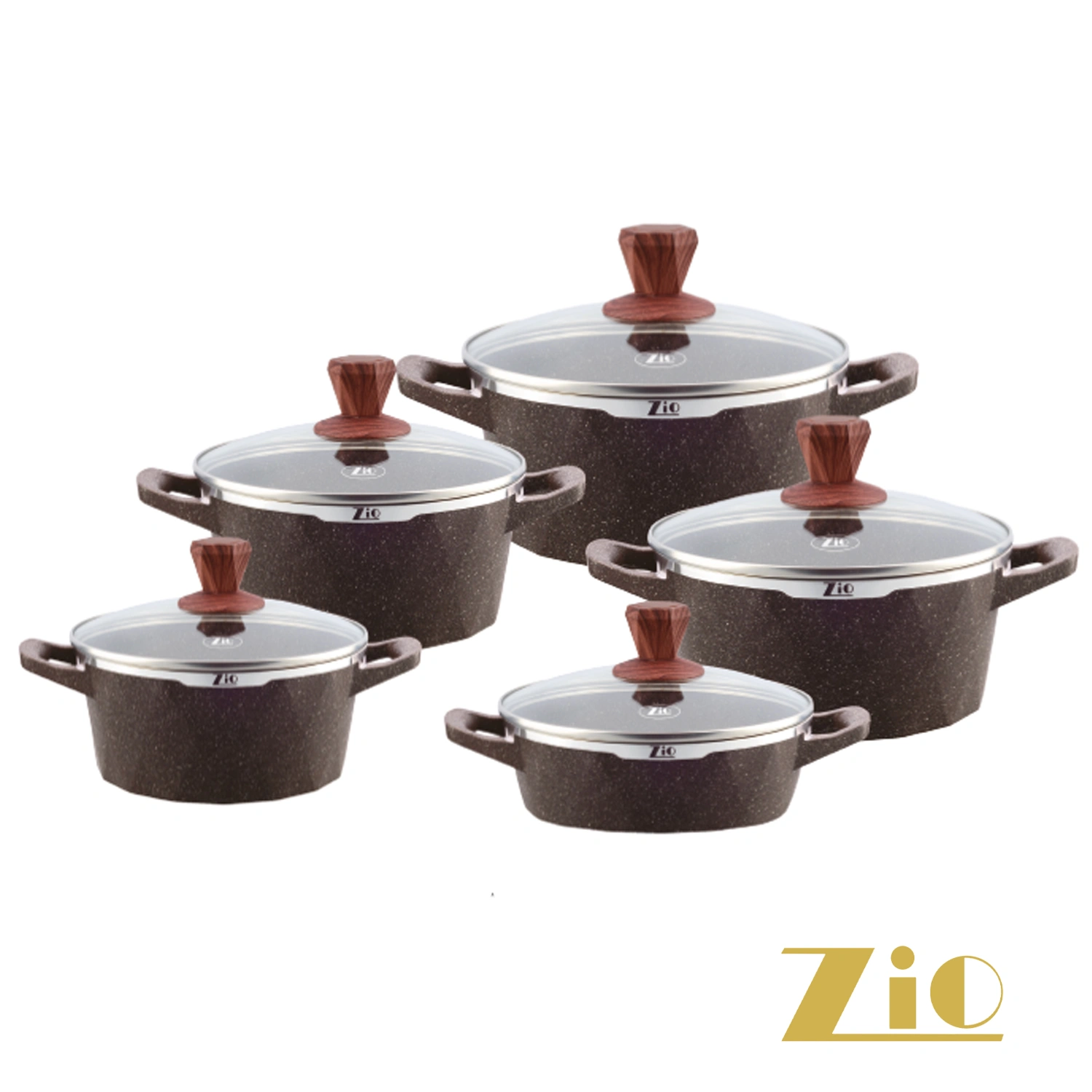سرویس قابلمه گرانیتی زیو مدل ZCS-7180 — تصویر ۲