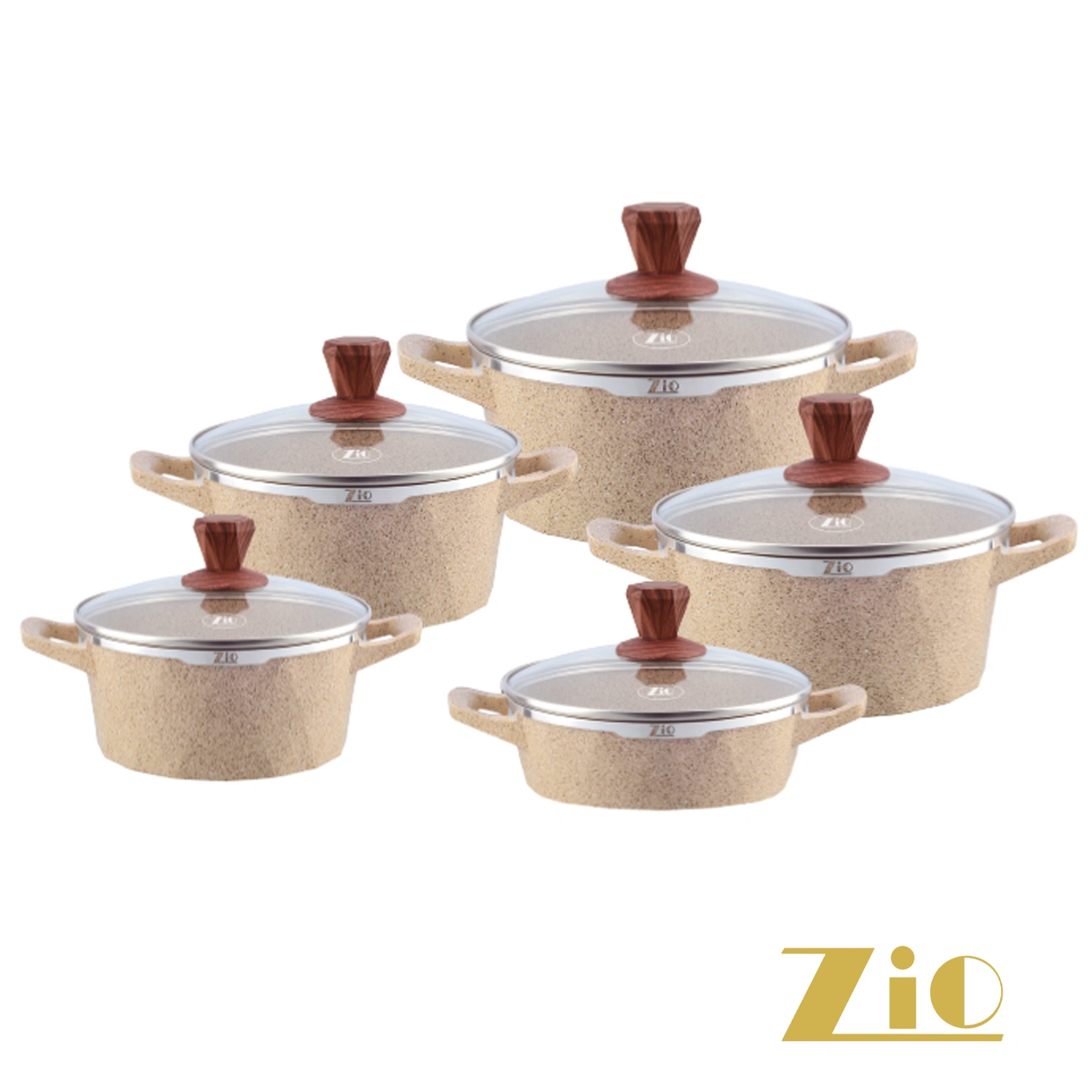 سرویس قابلمه گرانیتی زیو مدل ZCS-7180 — تصویر ۳