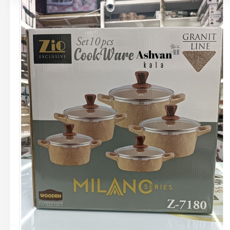 سرویس قابلمه گرانیتی زیو مدل ZCS-7180 — تصویر ۴