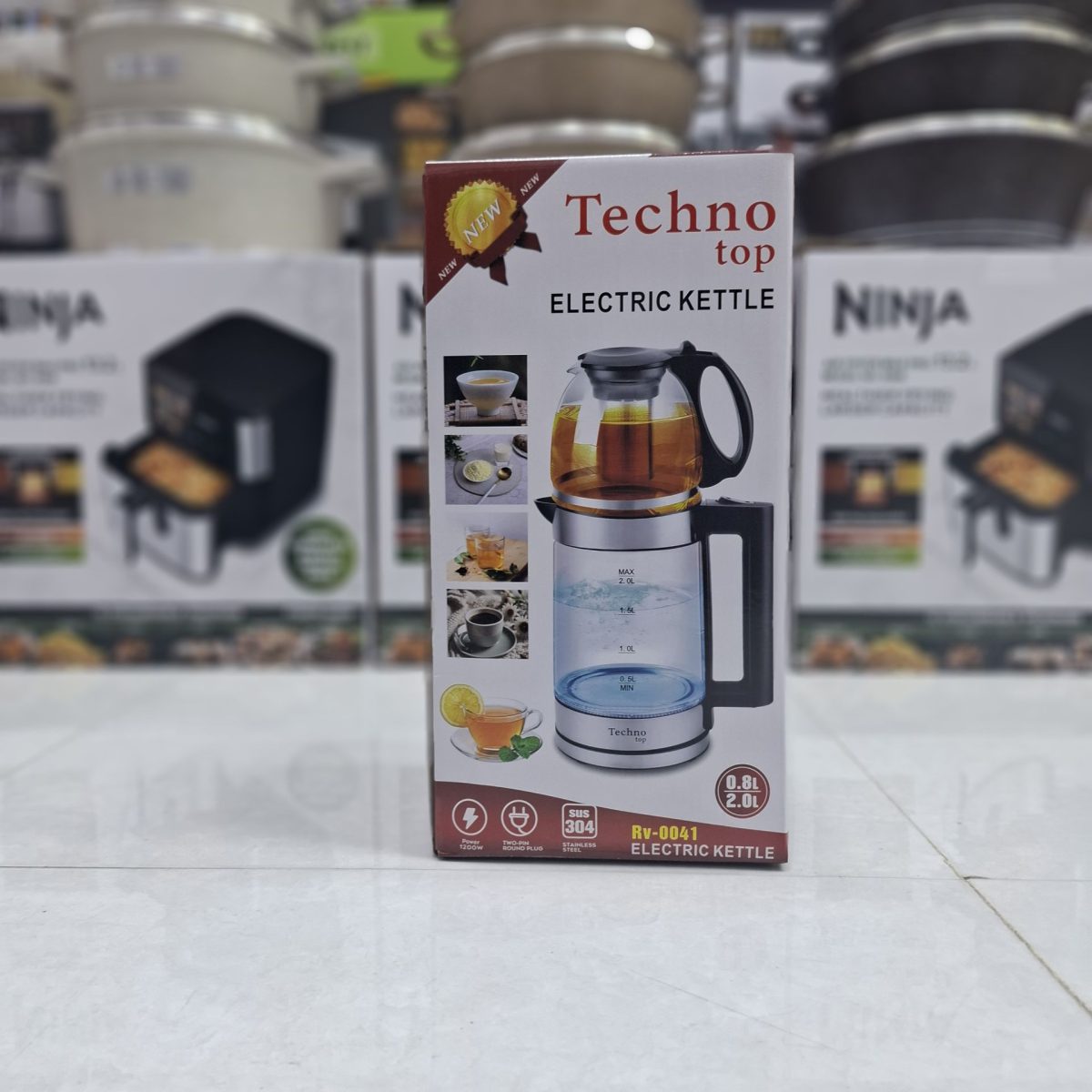 چایی ساز روهمی تکنوتاپ مدل Rv0041 — تصویر ۲