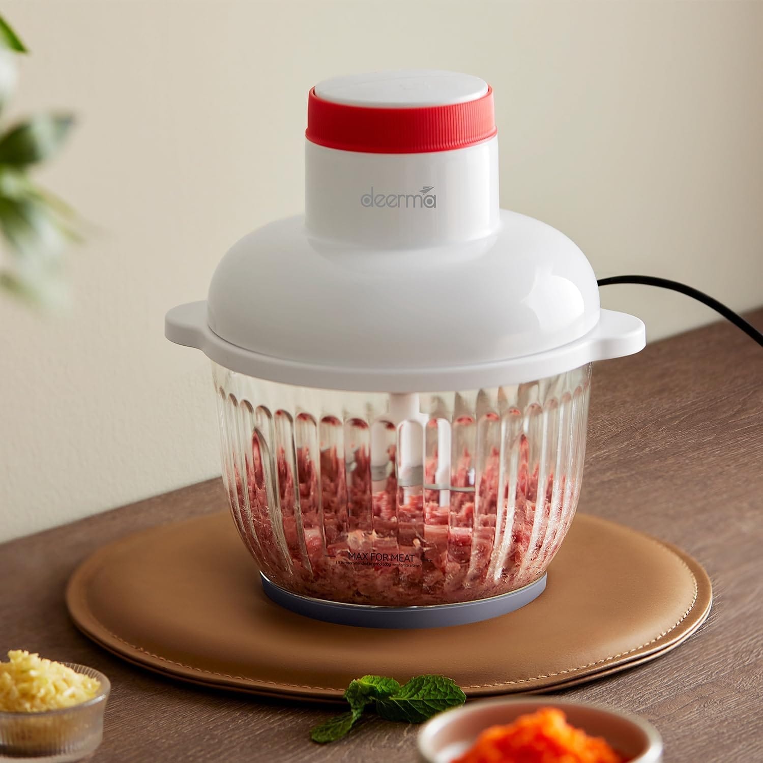 غذاساز چندمنظوره و چرخ گوشت Deerma JR10W شیائومی — تصویر ۴