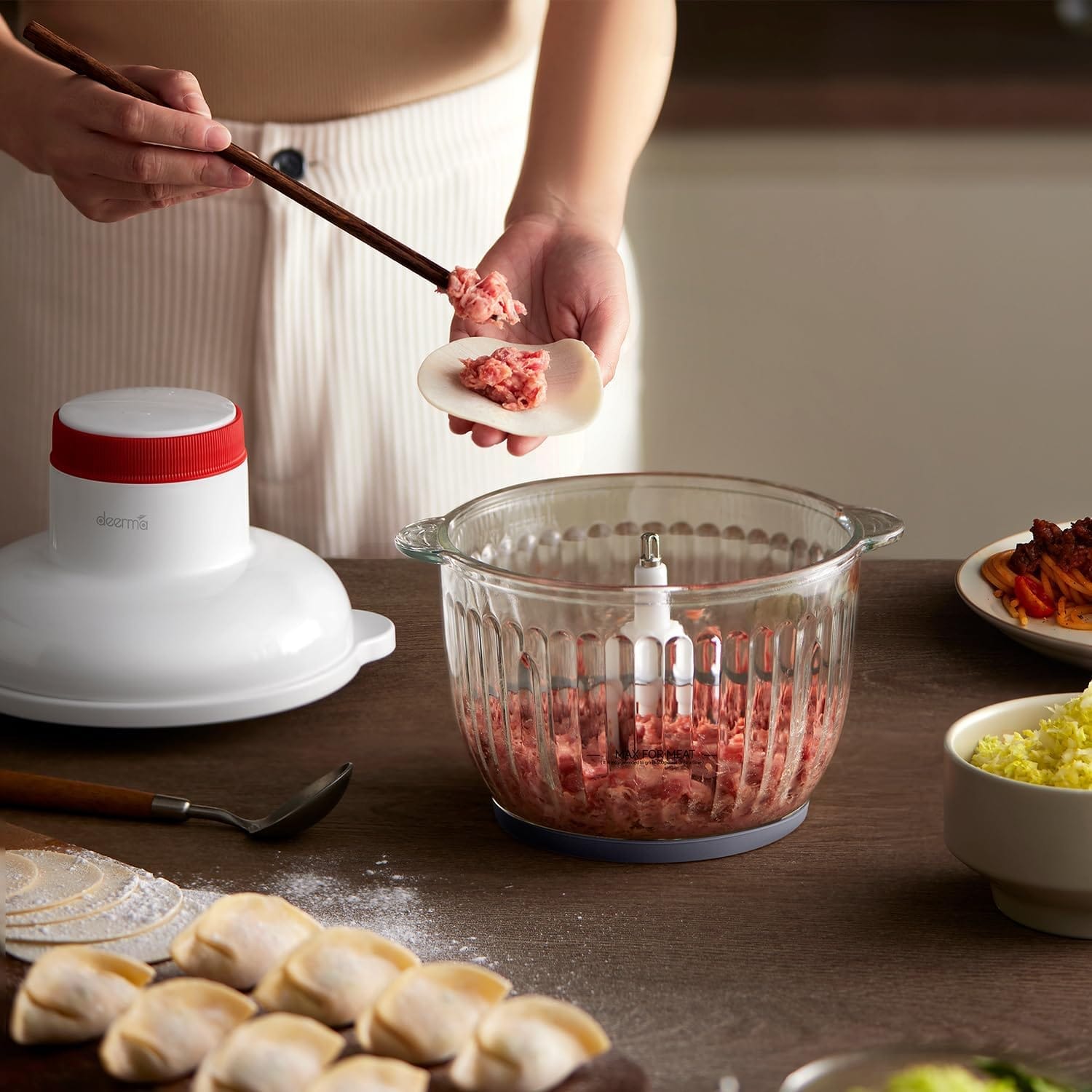 غذاساز چندمنظوره و چرخ گوشت Deerma JR10W شیائومی — تصویر ۵