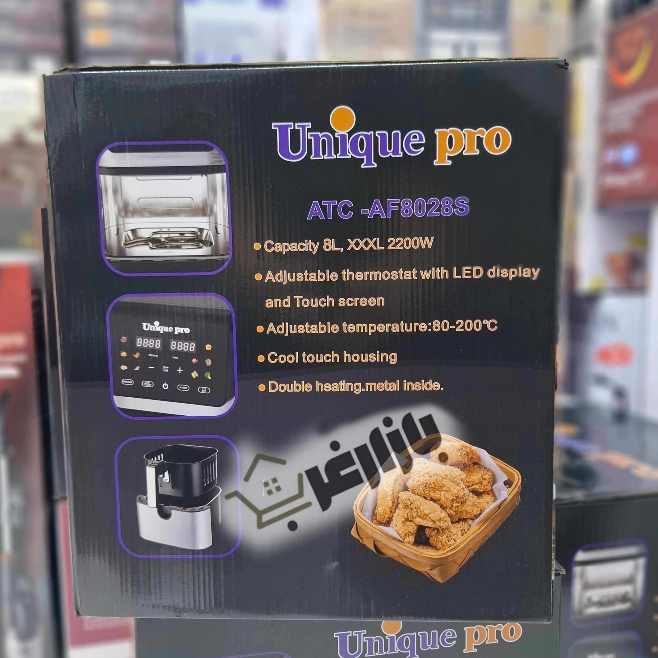 سرخ کن بدون روغن یونیک پرو مدل ATC-AF8028 — تصویر ۴