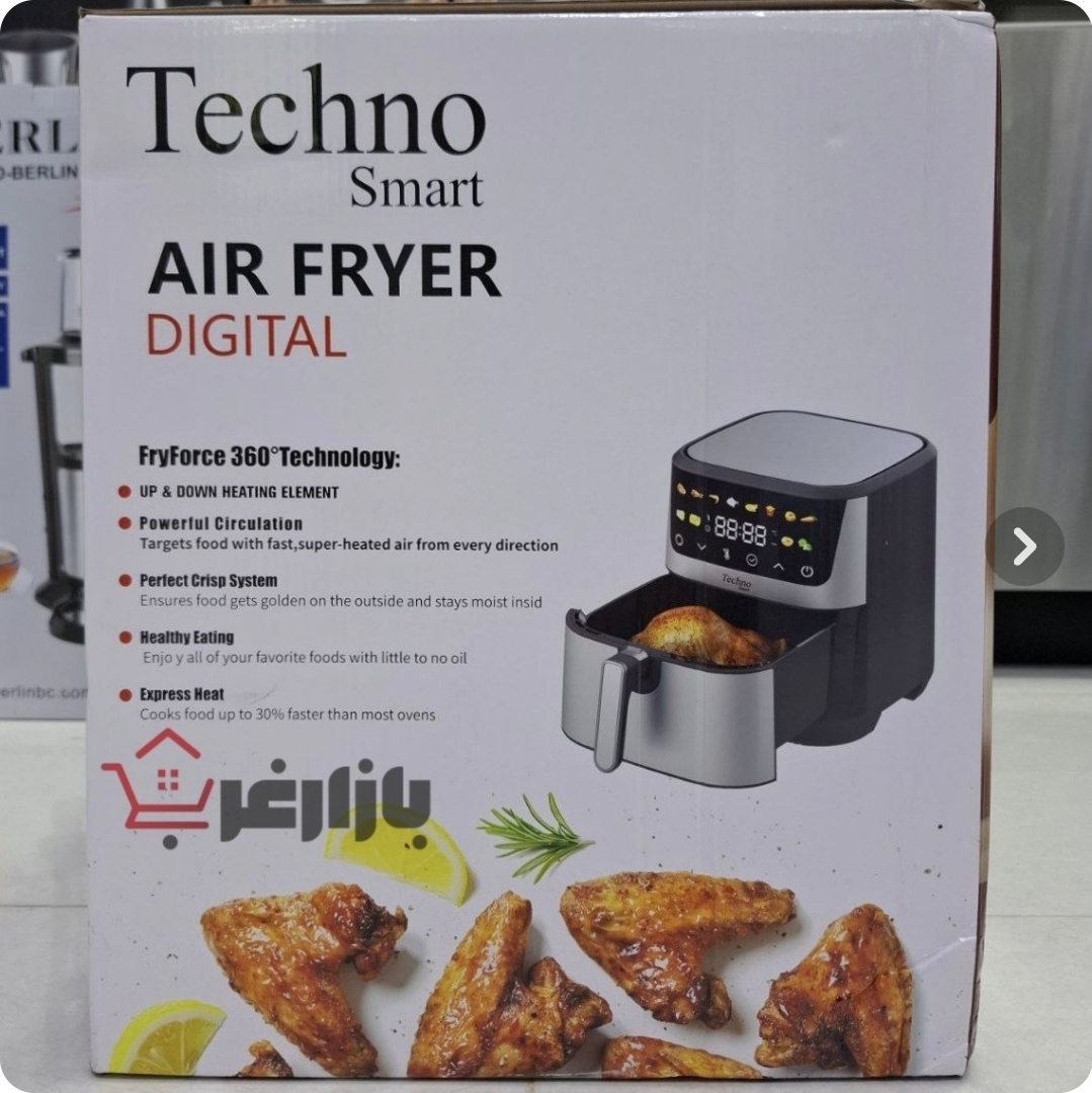 سرخ کن بدون روغن 12 لیتر تکنو اسمارت مدل Ts665s — تصویر ۴
