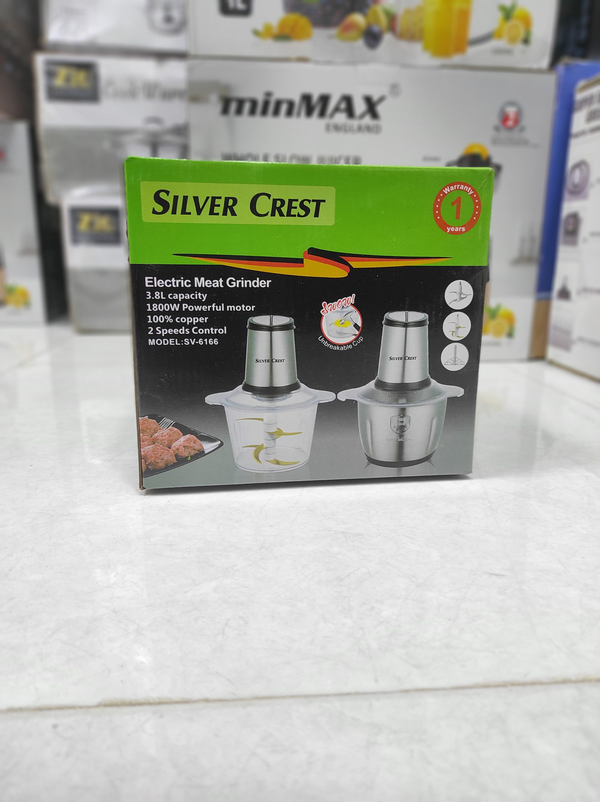 خردکن سیلورکرست دو کاسه(فروش ویژه)مدل sv-6166 — تصویر ۳