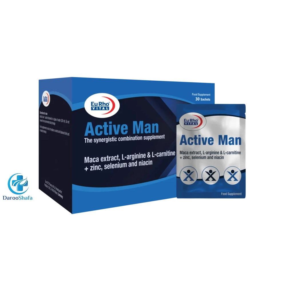 ساشه اکتیو من 30 عددی یوروویتال