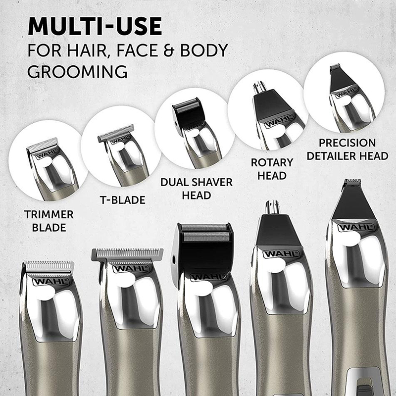 ست ماشین اصلاح موی صورت و بدن وال مدل Chromium 11-in-1 Multigroomer — تصویر ۳