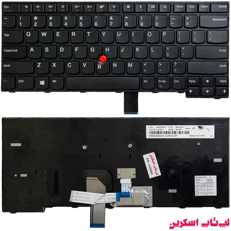 کیبورد لپ تاپ Lenovo ThinkPad E470 / E470C