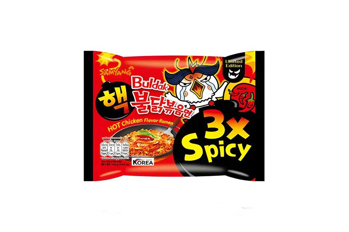 نودل کره ای سامیانگ 3Xspicy بسته 140 گرمی