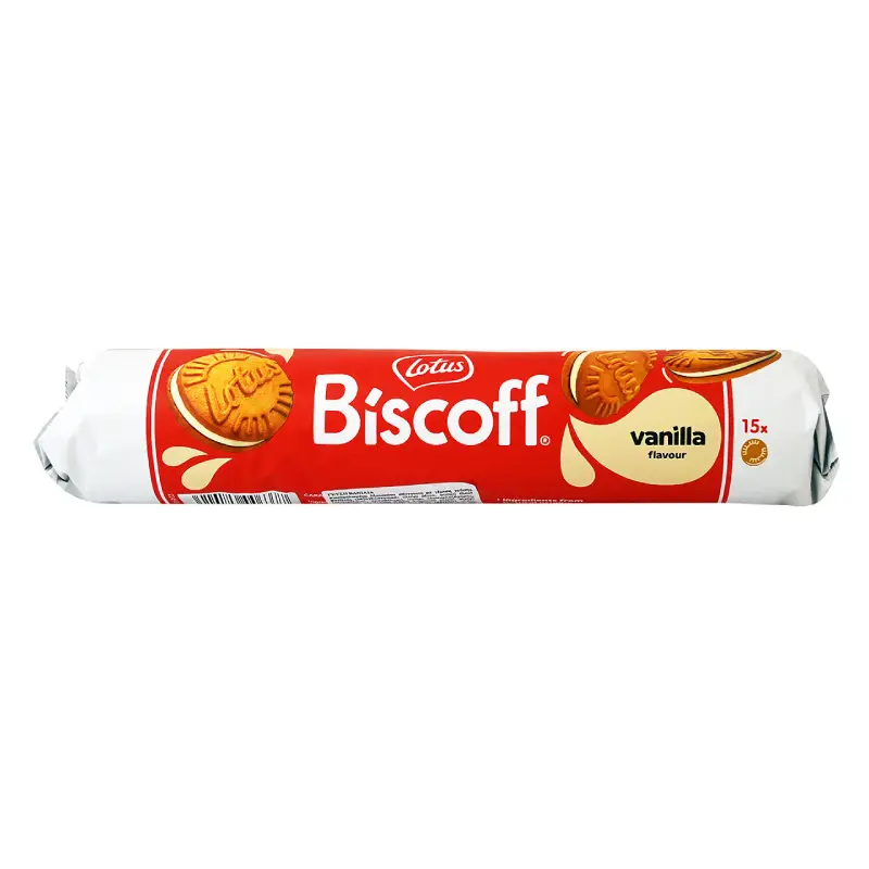 بیسکوئیت لوتوس بیسکوف طعم وانیلی 150 گرم — تصویر ۲