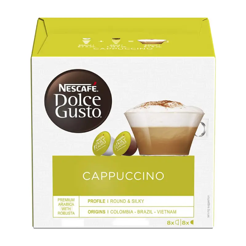 کپسول قهوه دولچه گوستو کاپوچینو cappuccino