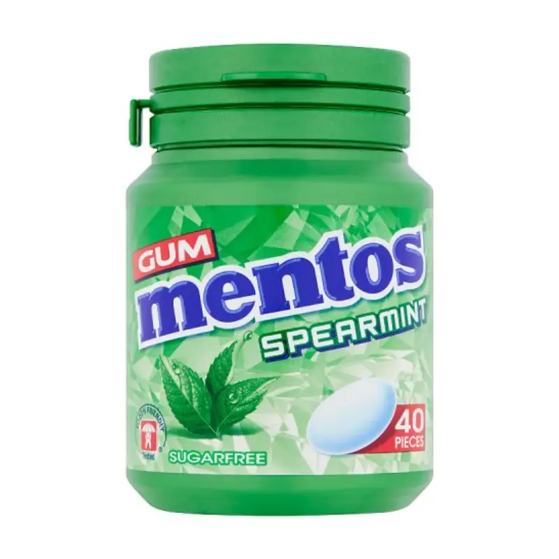 آدامس منتوس نعنا بدون شکر mentos spearmint