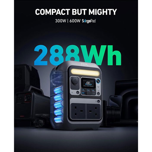 پاور استیشن انکر Anker SOLIX C300 DC 288Wh Power Station — تصویر ۵