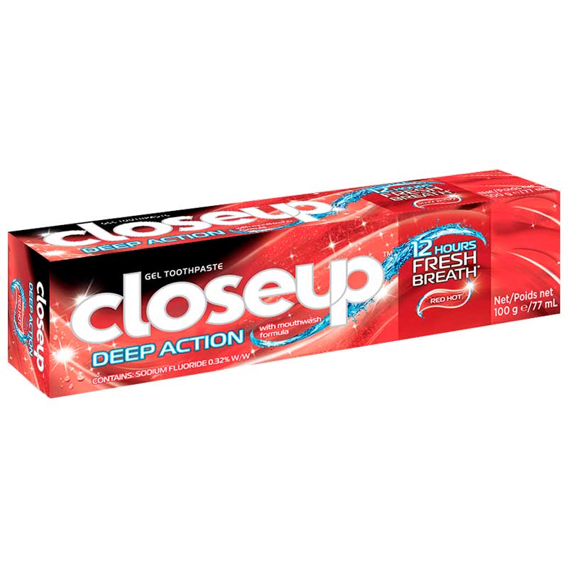 خمیر دندان کلوز آپ closeup مدل Deep action red hot — تصویر ۵