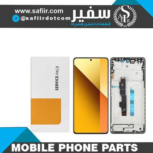 LCD XIAOMI REDMI NOTE 13 5G W/F ASSEMBLED BLACK — تصویر ۲