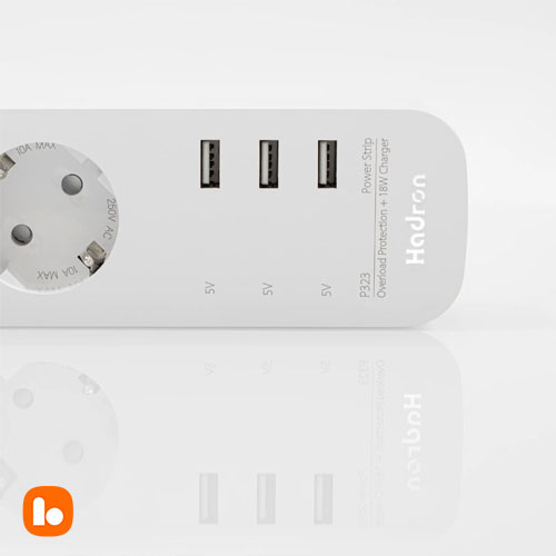 چند راهی برق و شارژر هادرون Hadron P323 — تصویر ۳