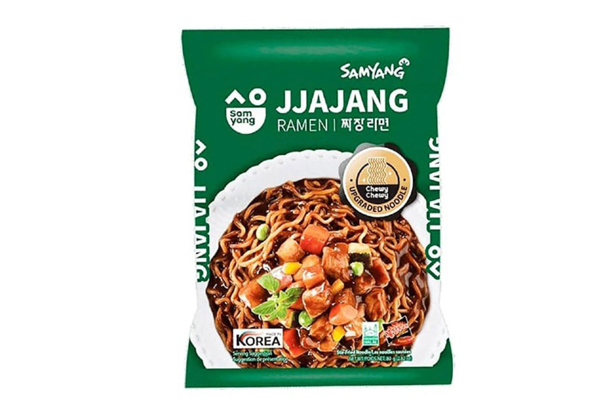 نودل کره ای جاجانگمیون (غیر تند) سامیانگ Jjajang 80gr — تصویر ۲