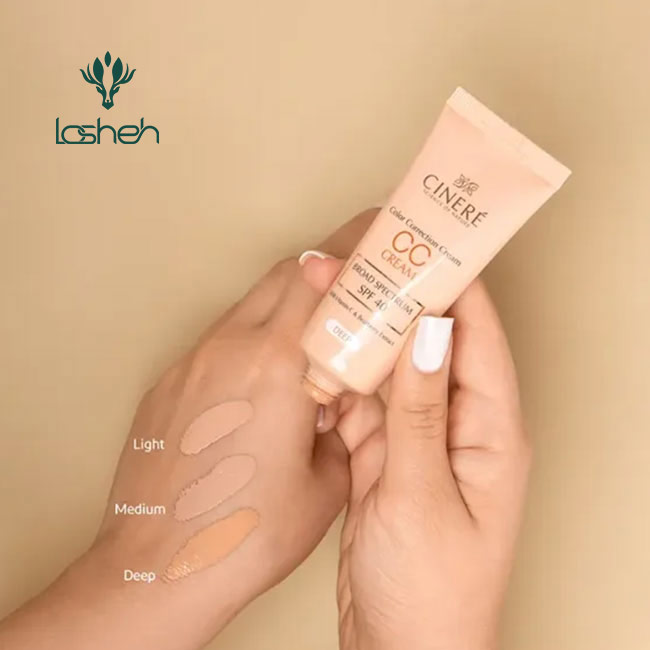 سی سی کرم روشن کننده SPF40 سینره — تصویر ۳