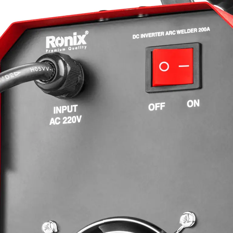 اینورتر جوشکاری 200 آمپر توربو فن پلاس رونیکس Ronix مدل RH-4604 — تصویر ۳
