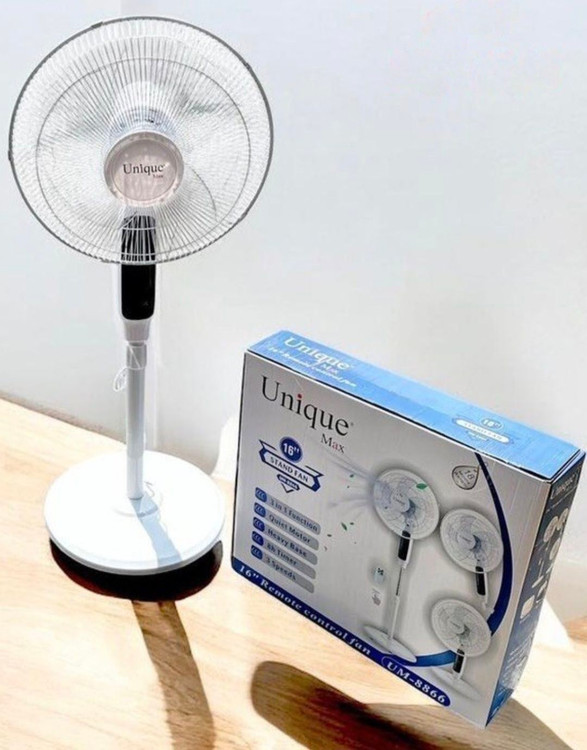 پنکه ایستاده یونیک مکس مدل UM_8866 ریموتی — تصویر ۲