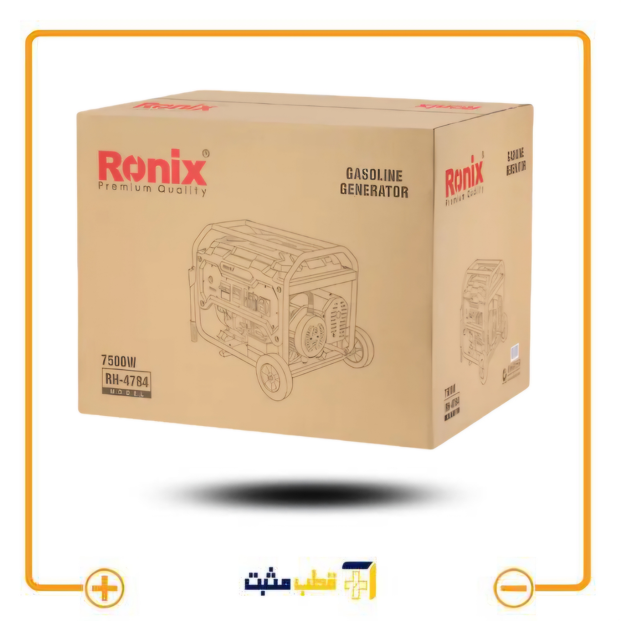 موتور برق 7.5 کیلو وات رونیکس Ronix مدل 4784 — تصویر ۳