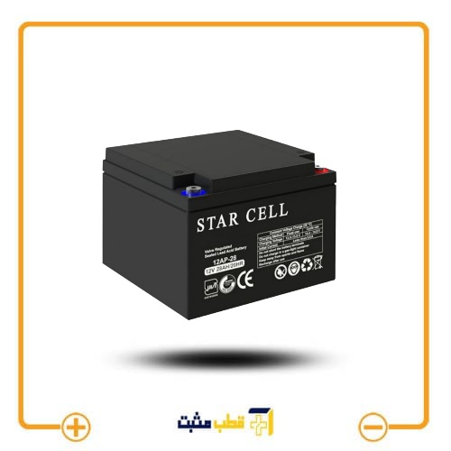 باتری یو پی اس 28 آمپر ساعت استارسل – 12V 28Ah Star Cell — تصویر ۳