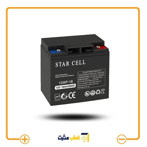 باتری یو پی اس 18 آمپر ساعت استارسل – 12V 18Ah Star Cell — تصویر ۳