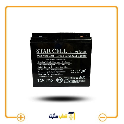 باتری یو پی اس 18 آمپر ساعت استارسل – 12V 18Ah Star Cell — تصویر ۴
