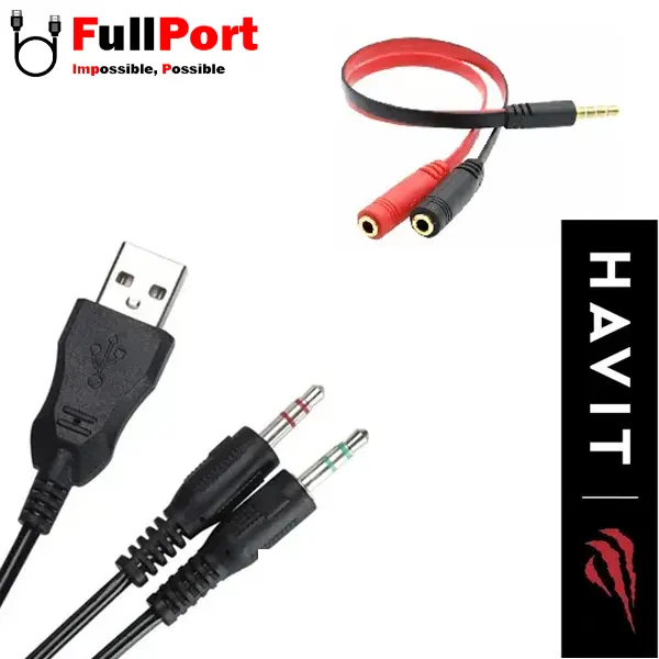 هدست سیم دار گیمینگ برند هویت مدل HVGMH-H2042d-BK — تصویر ۵