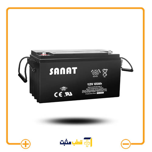 باتری یو پی اس 65 آمپرساعت صنعت (Sanat) 12 ولت — تصویر ۲