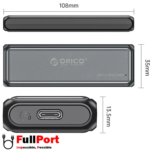 باکس SSD اینترنال NVMe اوریکو مدل DDM2-C3-G2 — تصویر ۴