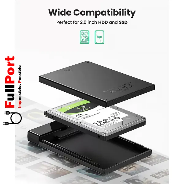 قاب هارد و SSD اینترنال ۲.۵ اینچی یوگرین مدل US221 60735 — تصویر ۷