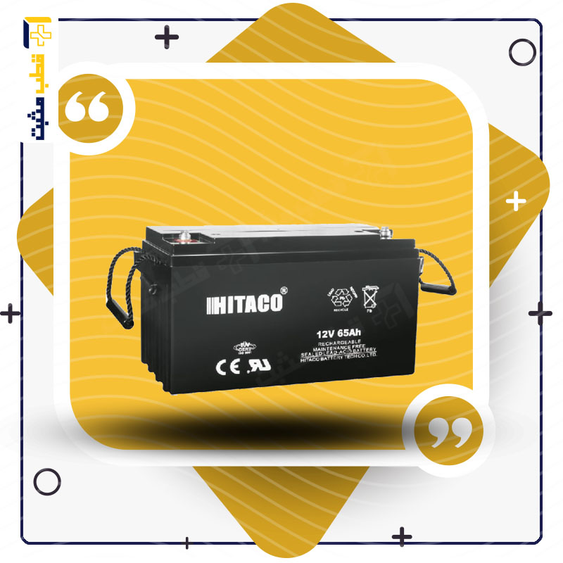 باتری یو پی اس هیتاکو – hitaco HB65-12 12V65 AH — تصویر ۳