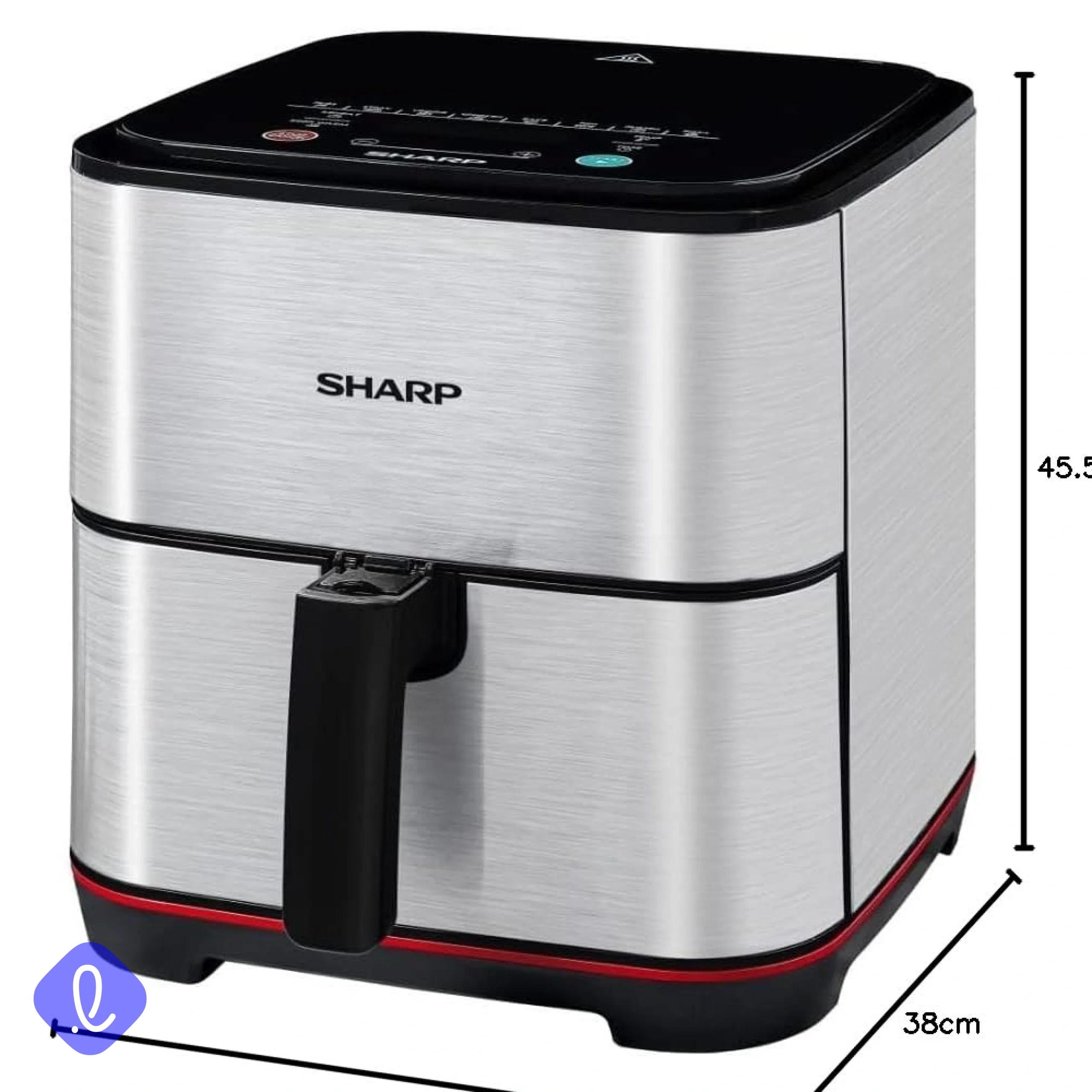 سرخ کن بدون روغن شارپ مدل KF-AF70RT-S3 ظرفیت 7 لیتری — تصویر ۷