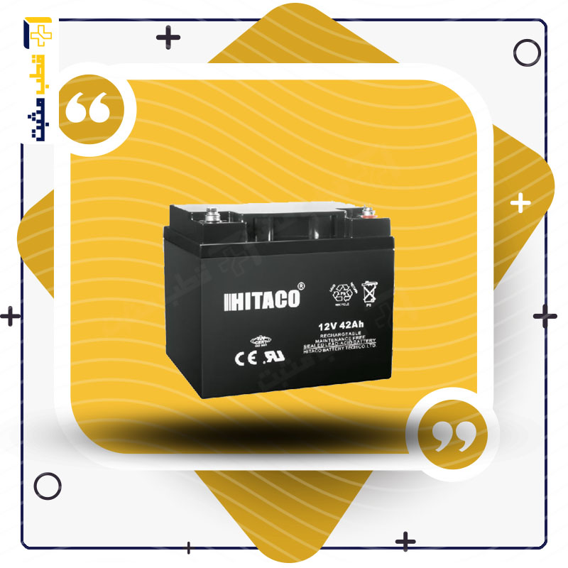 باتری یو پی اس هیتاکو – hitaco HB42-12 12V42 AH — تصویر ۳