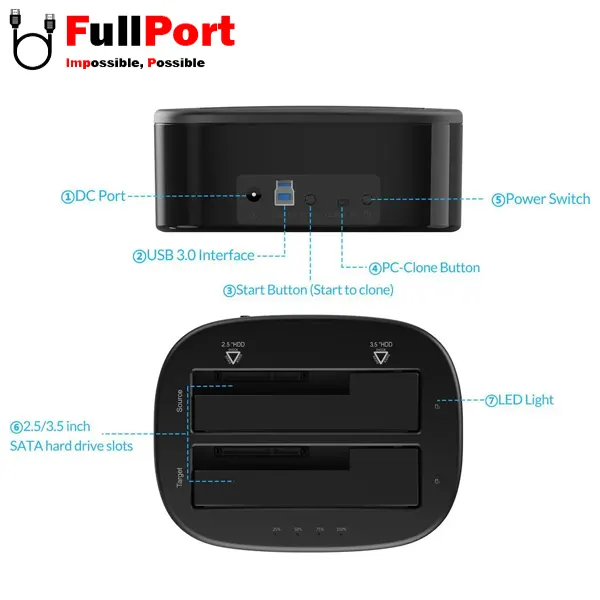 داک هارد اوریکو مدل 6228US3-C — تصویر ۷