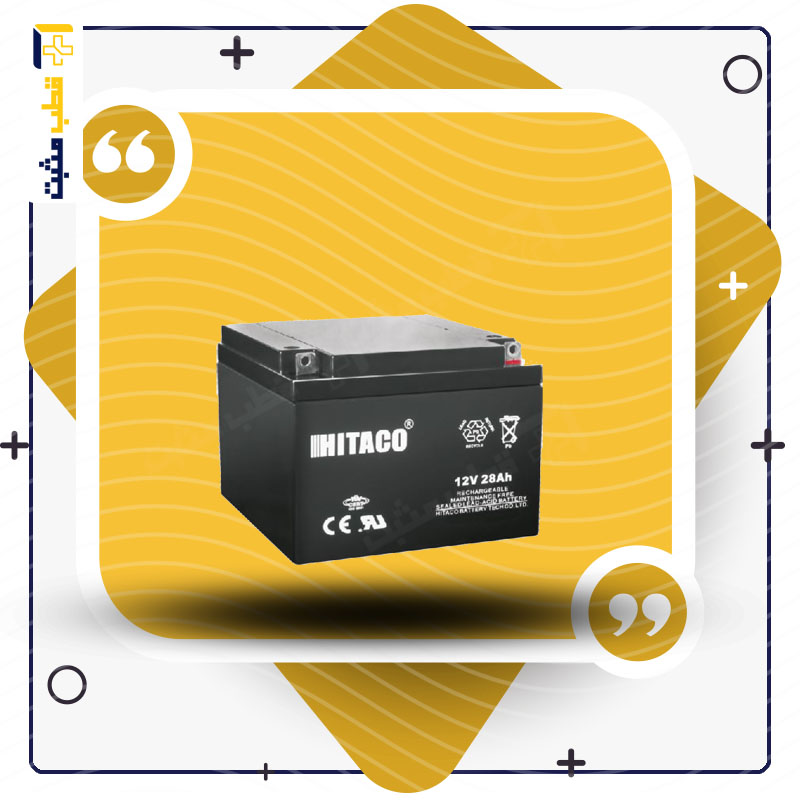 باتری یو پی اس هیتاکو – hitaco HB28-12 12V28 AH — تصویر ۳