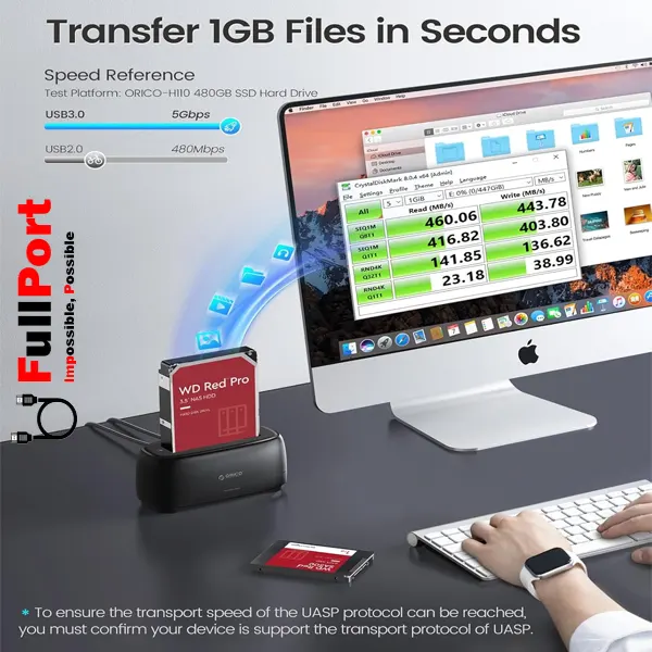 داک هارد اوریکو مدل DD18U3 — تصویر ۸