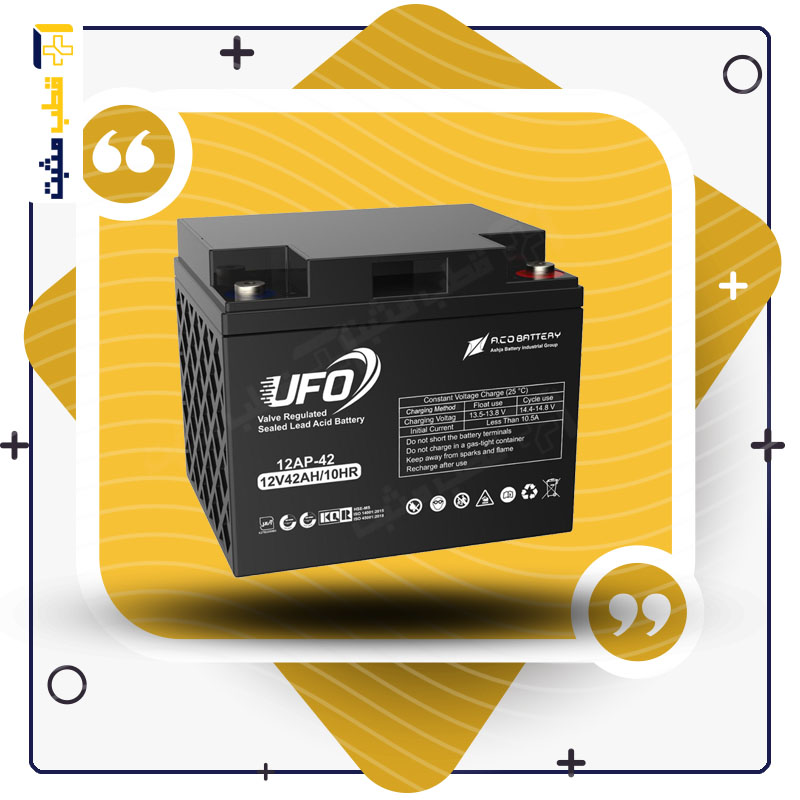 باتری یو پی اس 42 آمپر ساعت یوفو 12V 42AH UFO — تصویر ۳