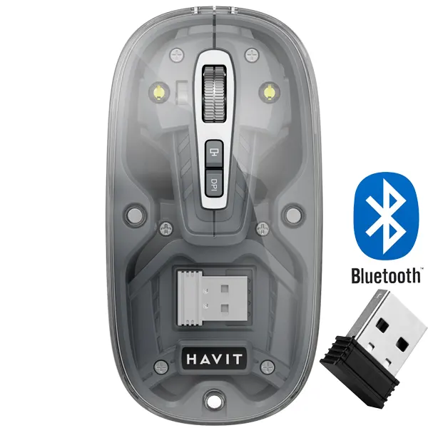 موس بی سیم+بلوتوث هویت مدل HVMS-MS62WB PRO — تصویر ۲
