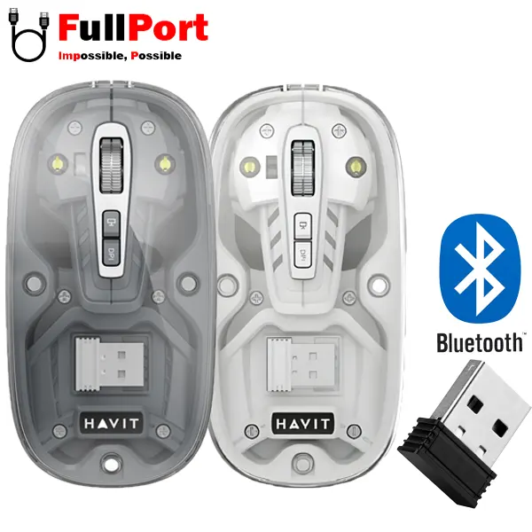 موس بی سیم+بلوتوث هویت مدل HVMS-MS62WB PRO — تصویر ۳