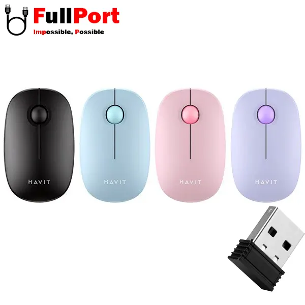 موس بی سیم هویت مدل HVMS-MS57GT — تصویر ۳