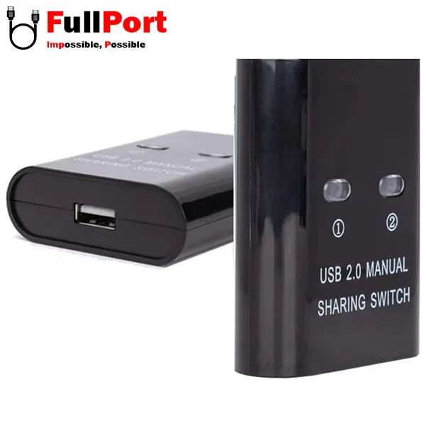 سوئیچ پرینتر 2 خروجی دستی USB2.0 فرانت مدل FN-U2PSW21 — تصویر ۳