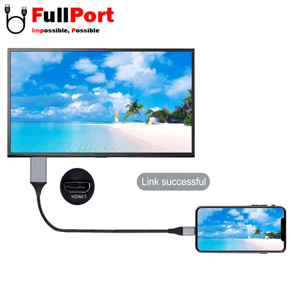 کابل Type-C به HDMI فرانت مدل FN-UCCH18 طول 1.8 متر — تصویر ۵