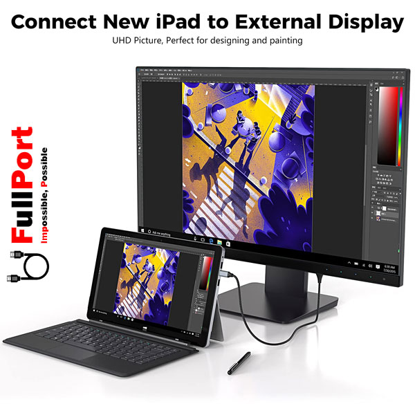 کابل Type-C به HDMI فرانت مدل FN-UCCH18 طول 1.8 متر — تصویر ۷