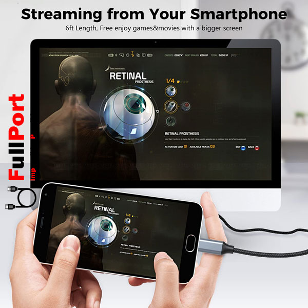 کابل Type-C به HDMI فرانت مدل FN-UCCH18 طول 1.8 متر — تصویر ۸