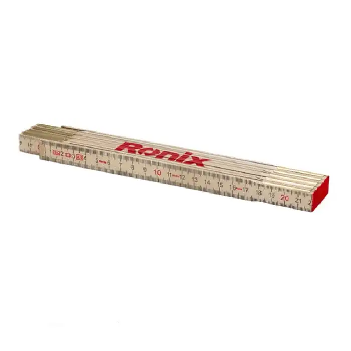خط کش الگو برداری چوبی 200 سانتی متر رونیکس مدل RH-9715